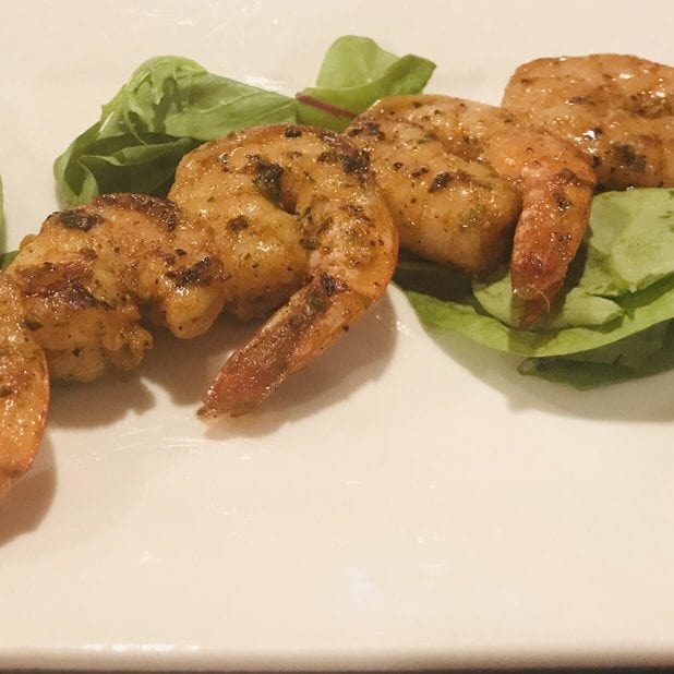 Grilled Jumbo Prawns.