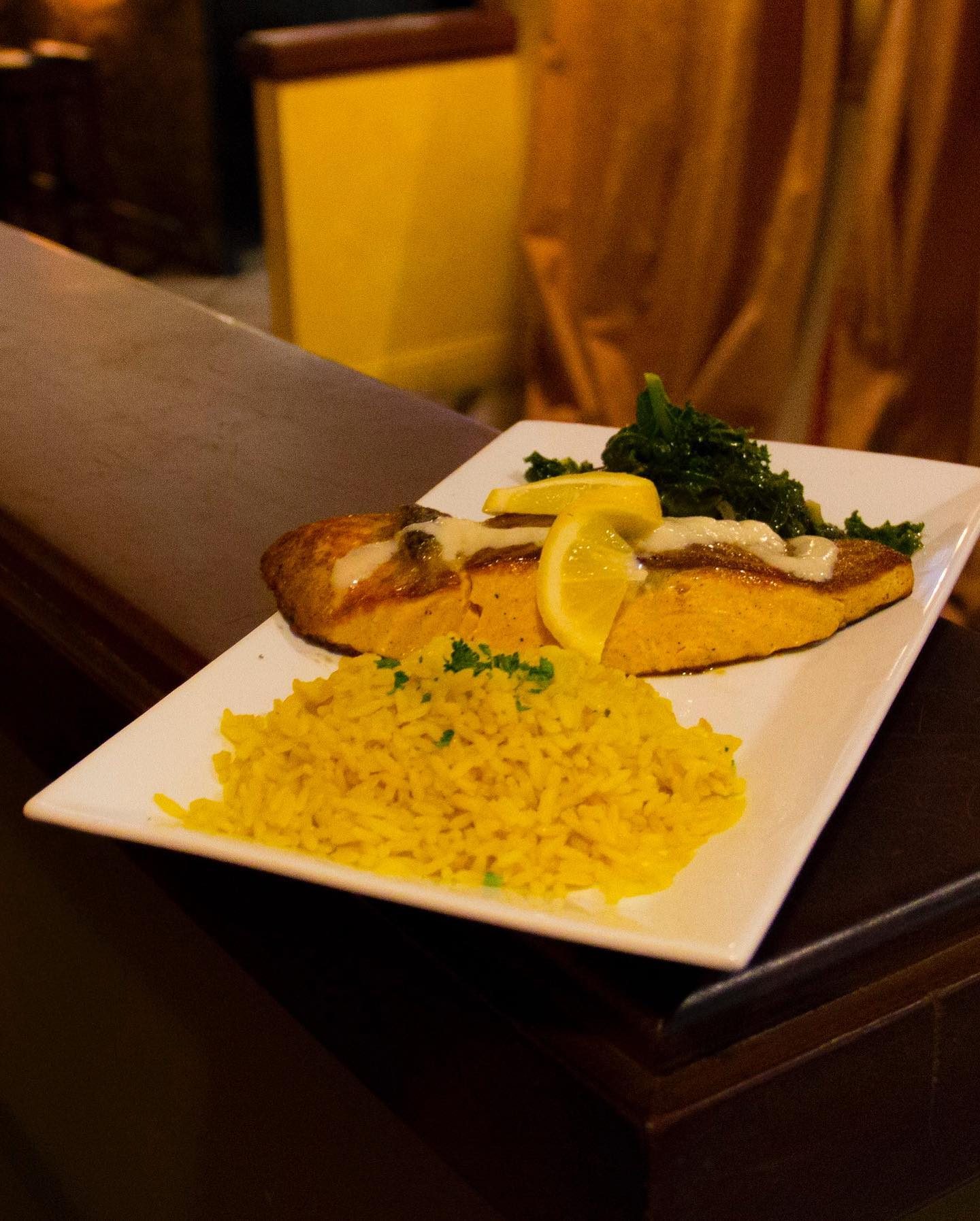 Grilled Salmon.