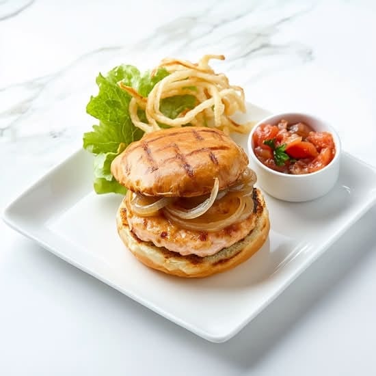 Salmon Burger.