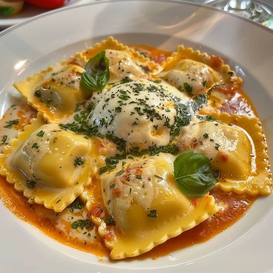 Four Cheese Ravioli.